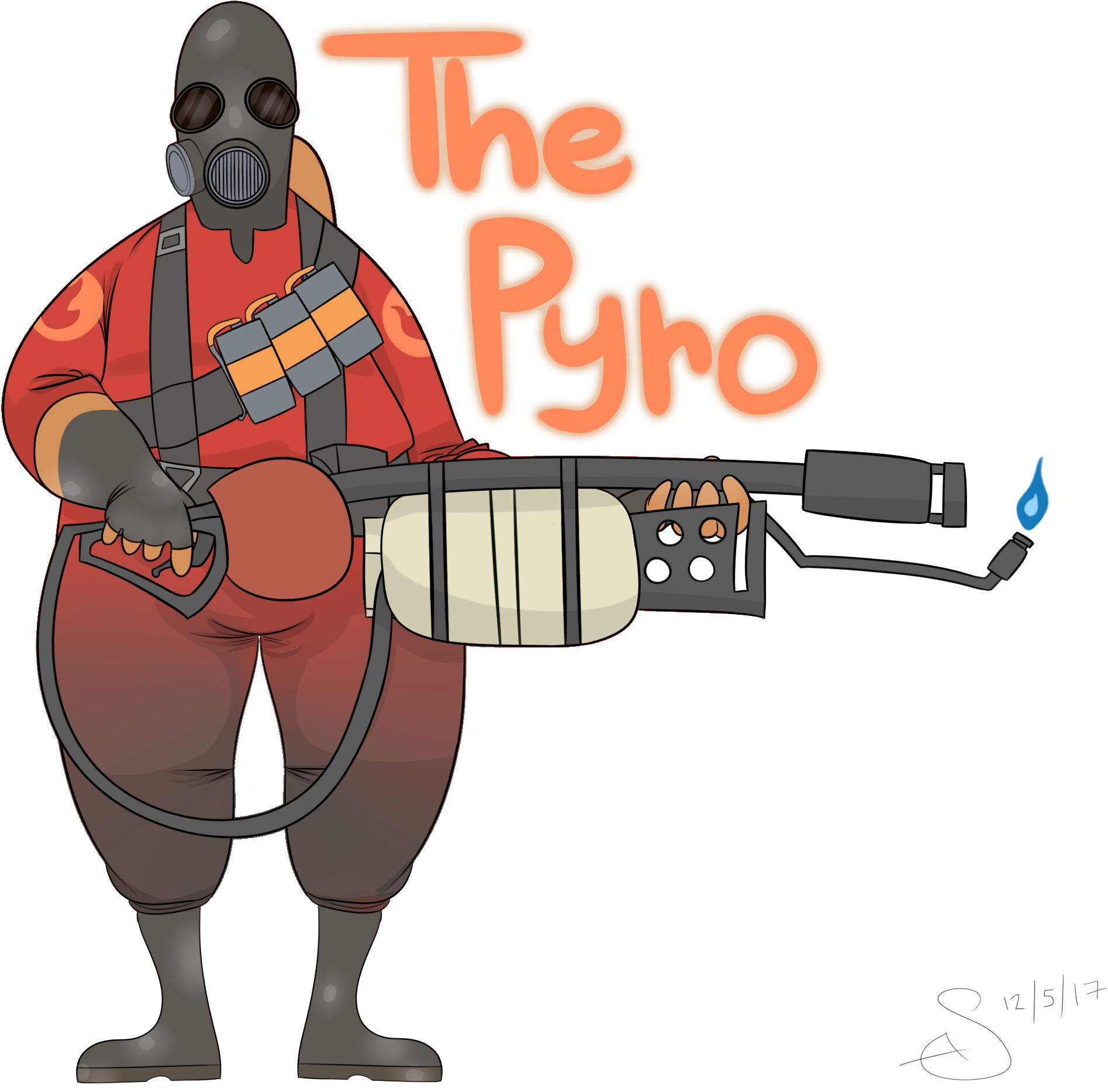 A Cartoon Of A Man In A Gas Mask Holding A Gun