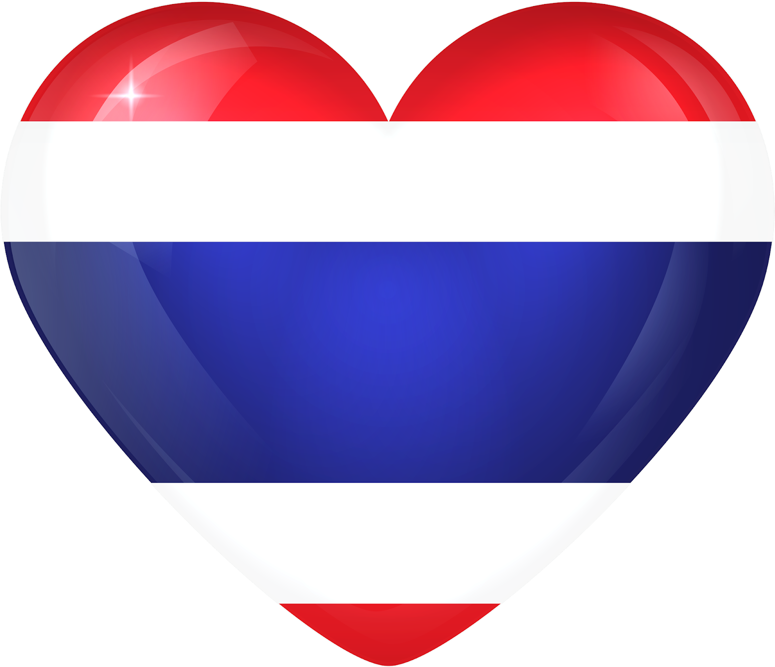 A Heart Shaped Flag With Red White And Blue Stripes