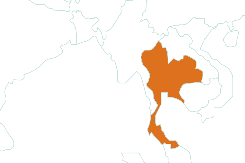 Thailand Map Png 1000 X 667