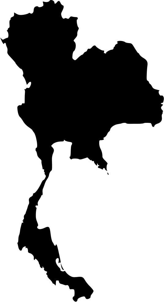 A Black And White Outline Of A Map