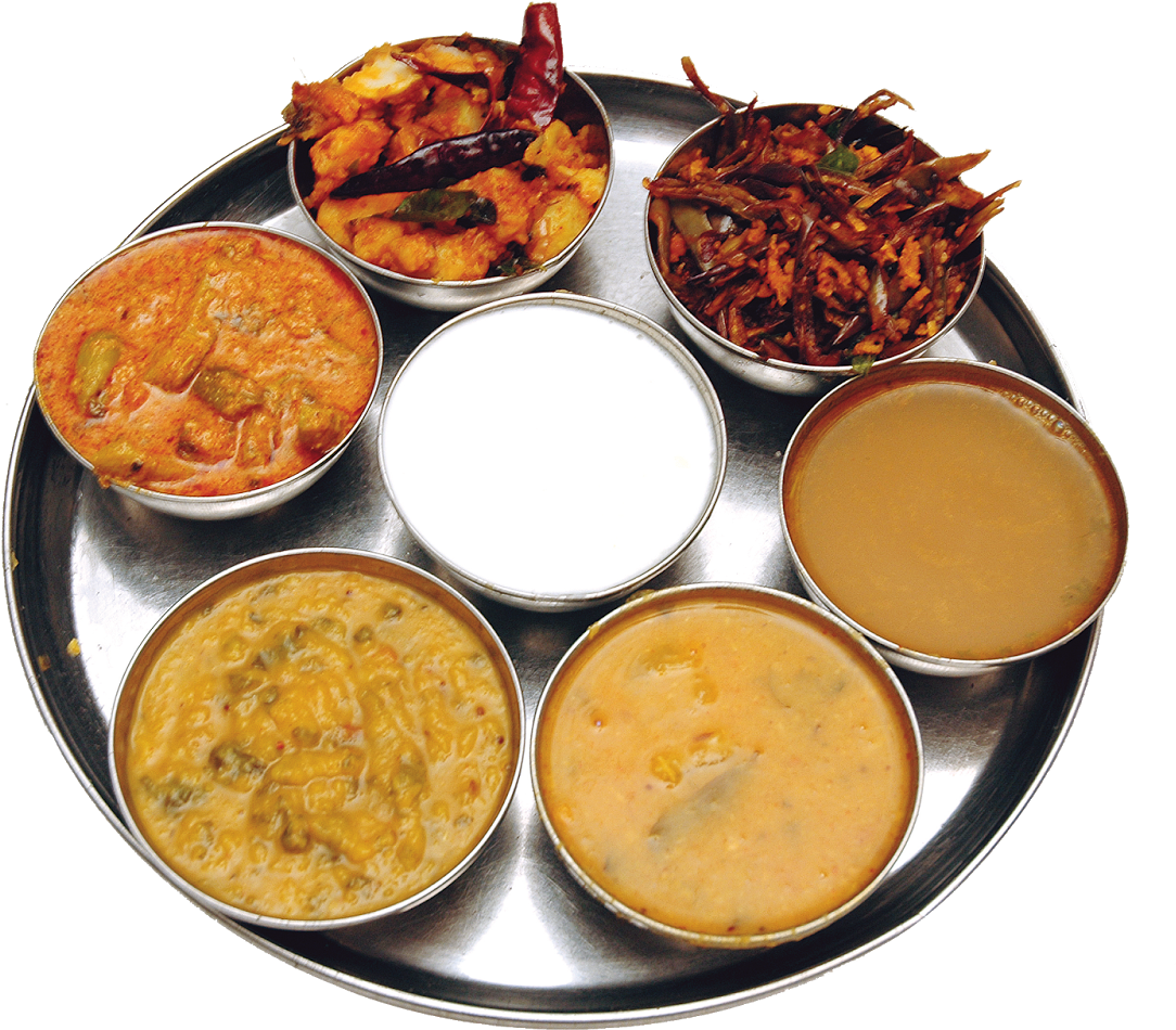 A Plate Of Different Types Of Food