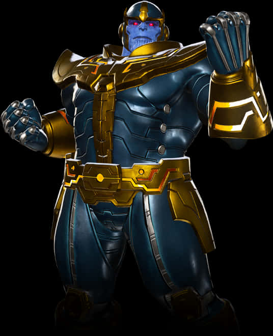 A Blue And Gold Garment