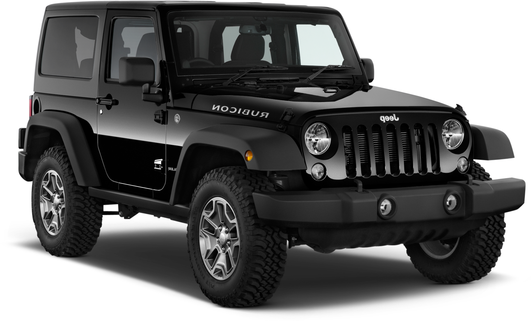 A Black Jeep With A Black Background