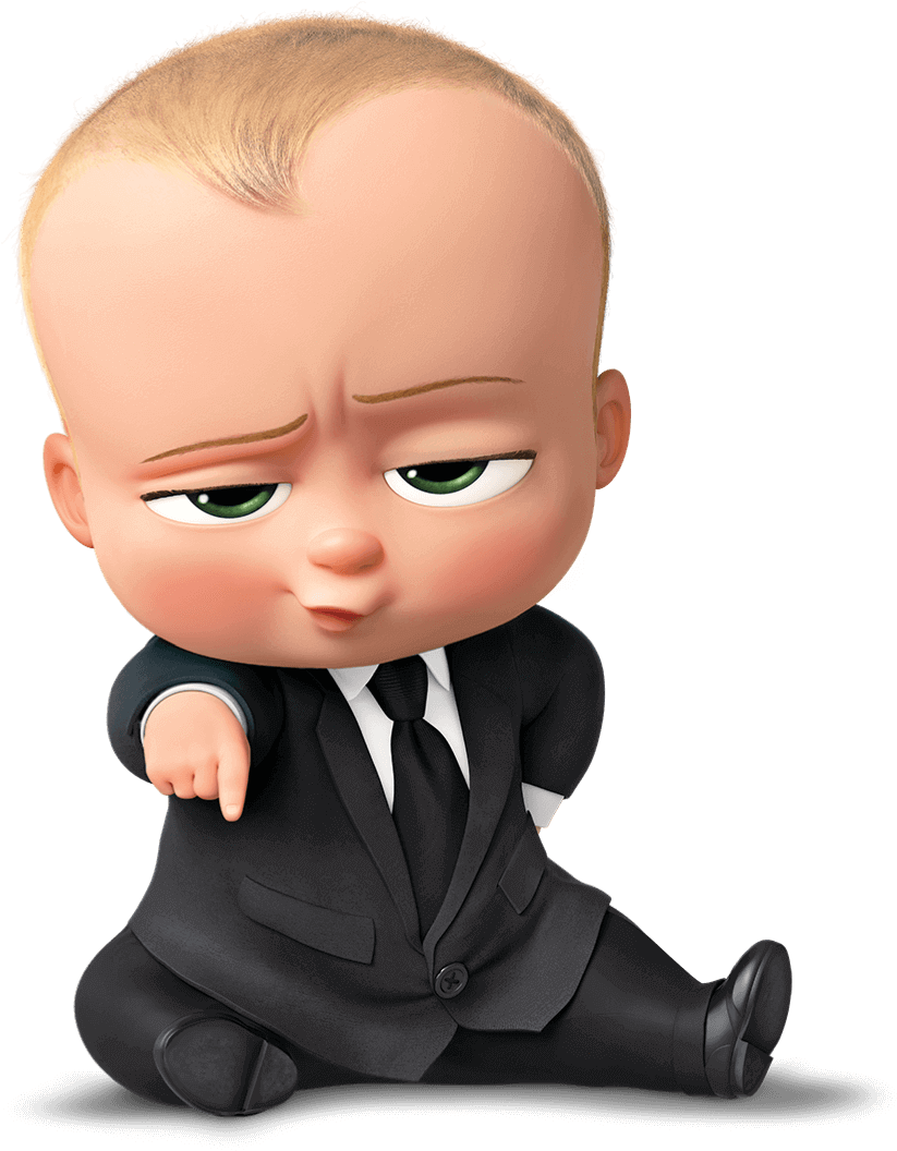 A Cartoon Baby In A Suit