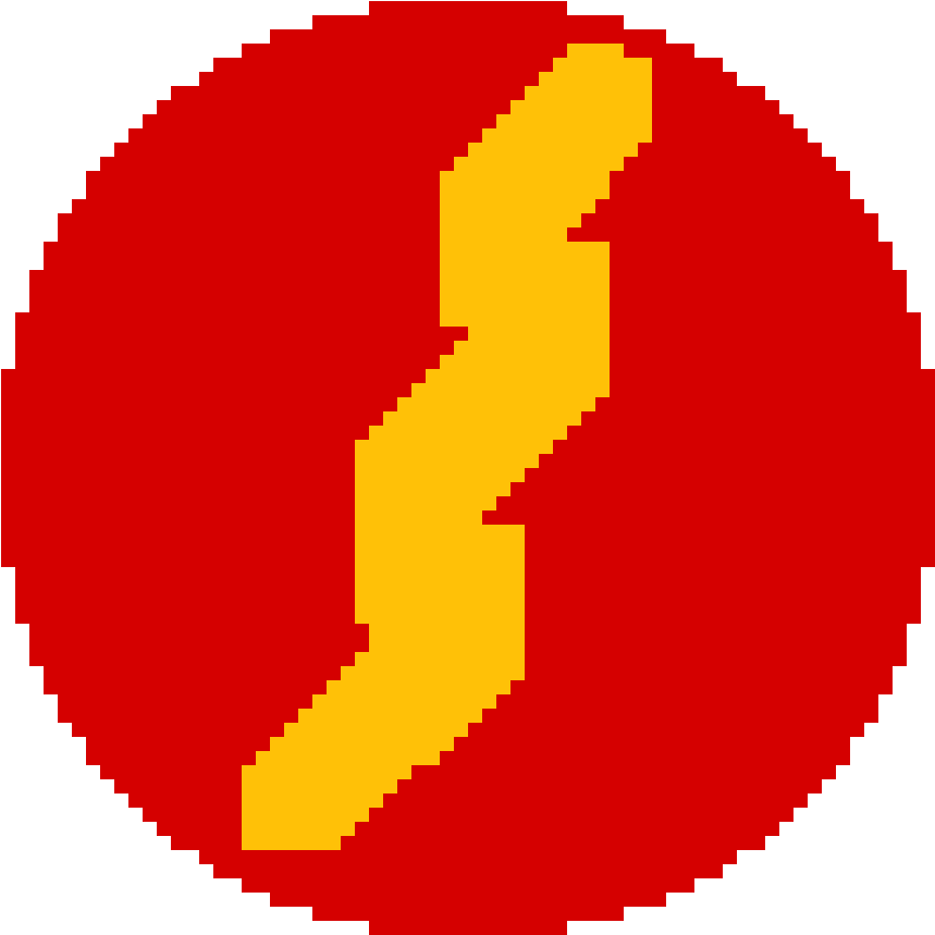 A Yellow And Red Circle With A Black Background
