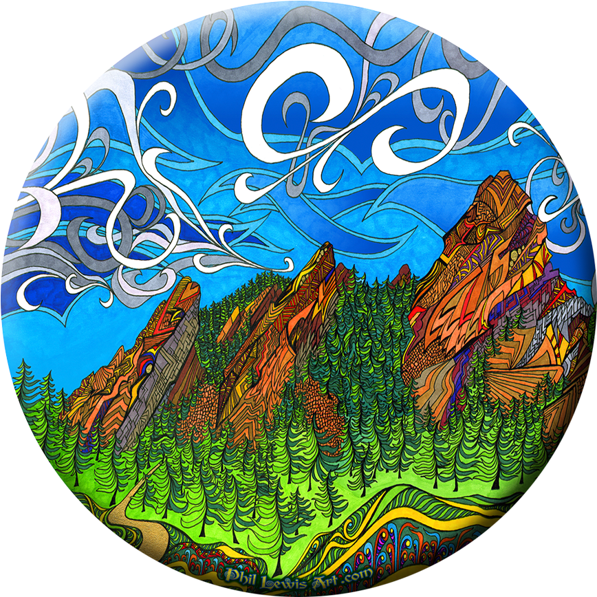 The Flatirons Ultimate Frisbee'class='lazyload Lazyload - Phil Lewis Art, Hd Png Download
