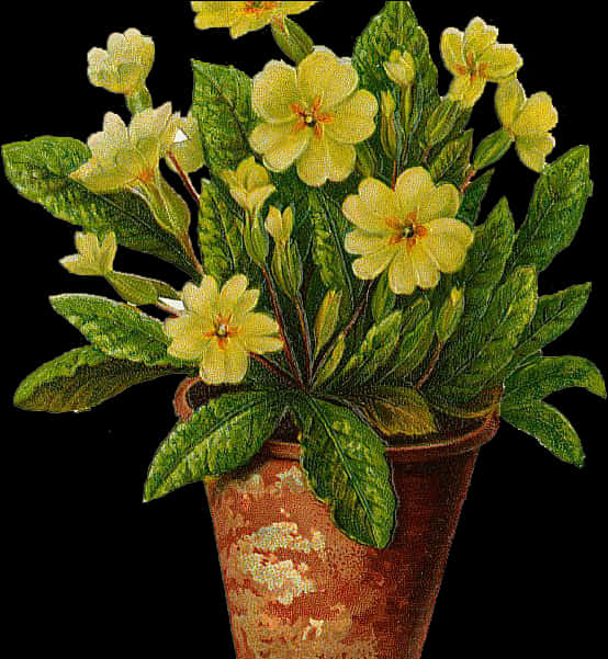 The Flower Pot Flowers Pot Free Download Clip Art Free - Flowers In Pot Png, Transparent Png