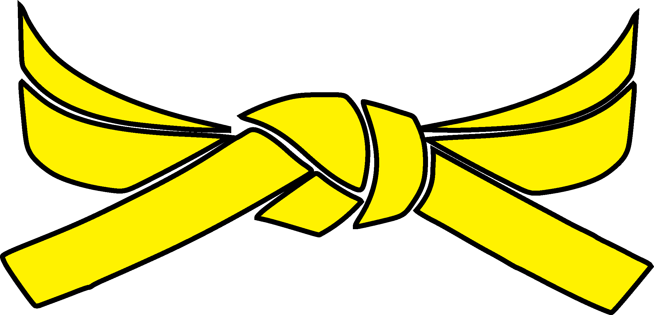 A Yellow Ribbon On A Black Background