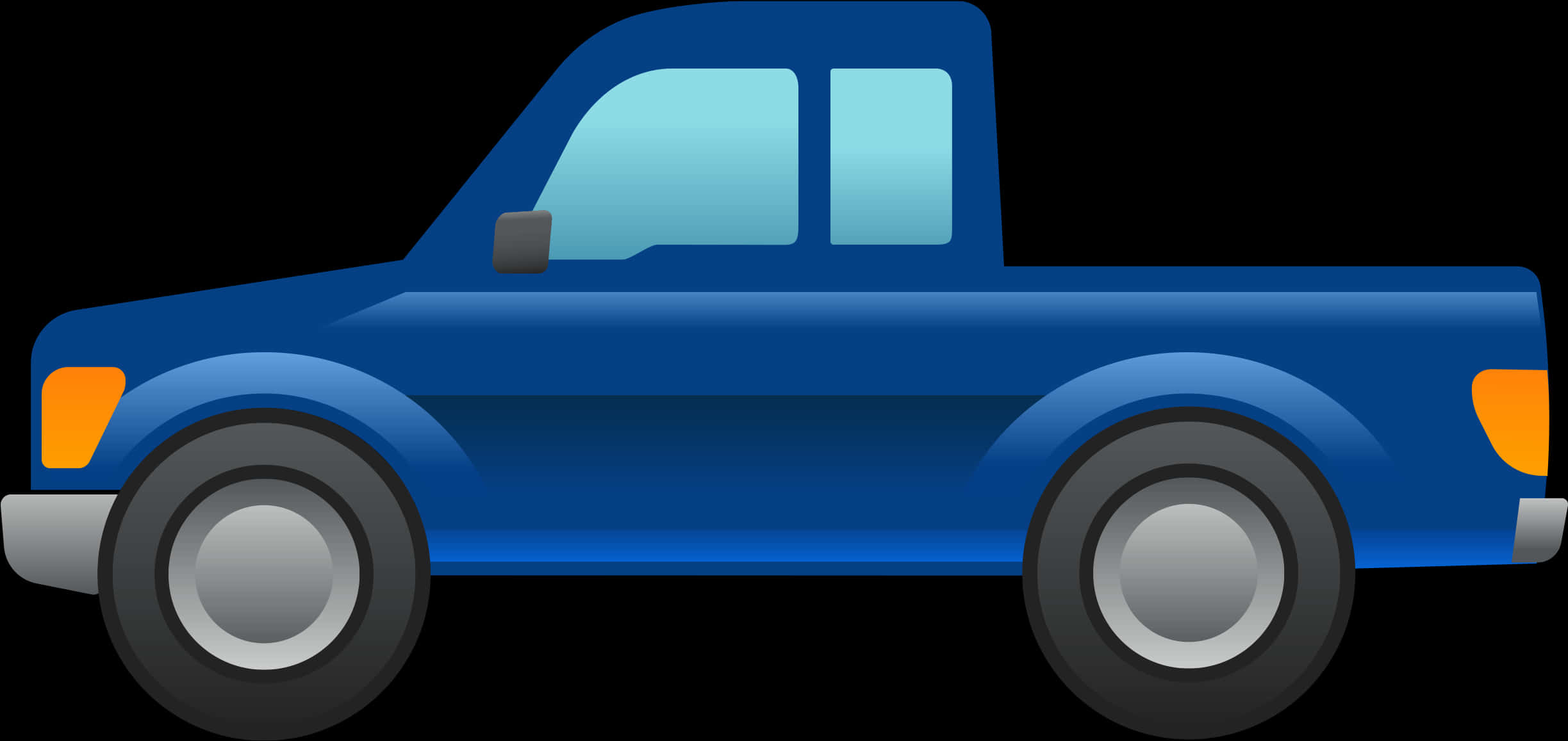 Blue Emoji Car