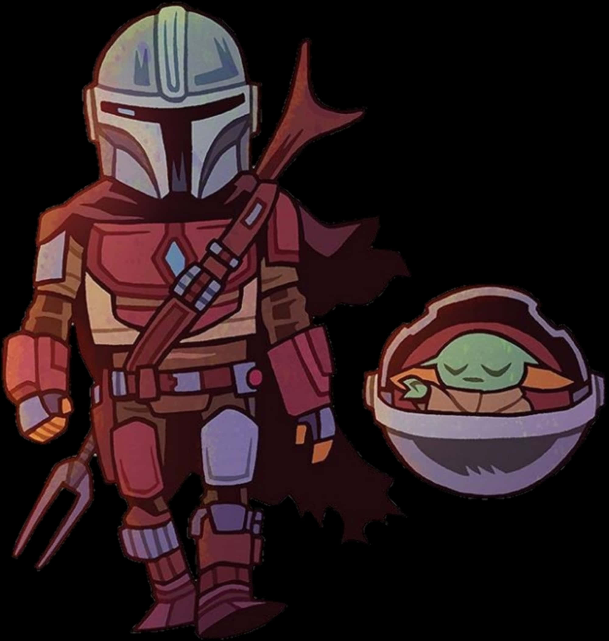 The Mandalorian With Baby Yoda
