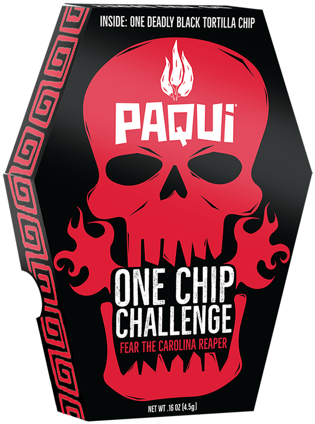 A Chip Pack With A Skull And Text