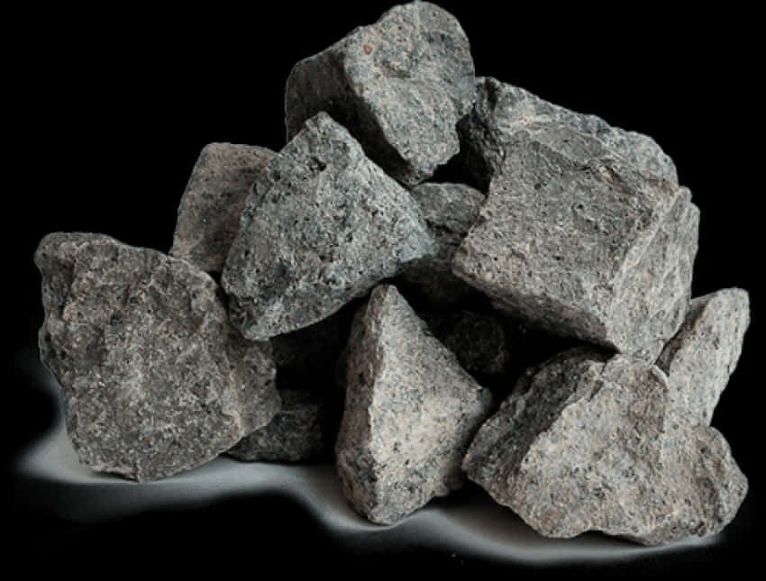 A Pile Of Grey Rocks