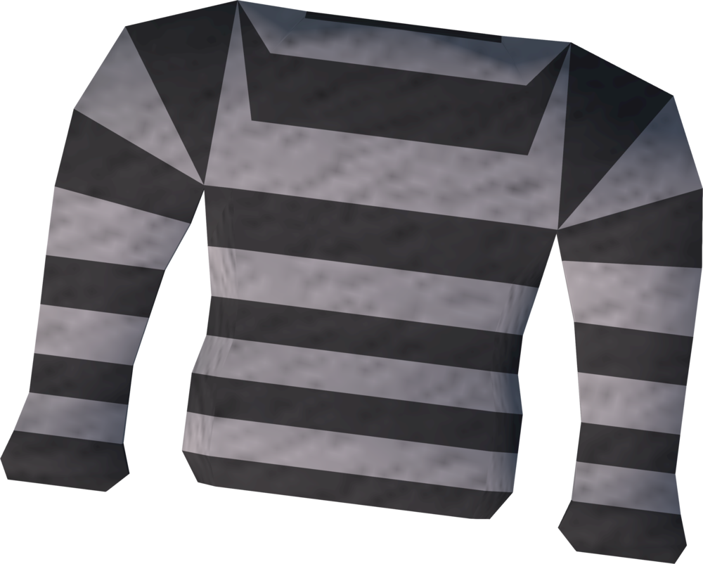 A Black And White Striped Shirt