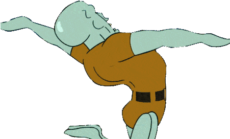 A Cartoon Of A Man Dancing