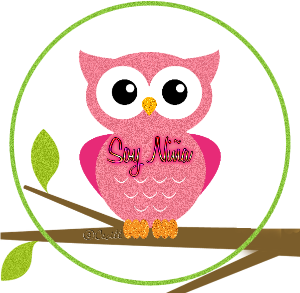 A Pink Owl On A Branch