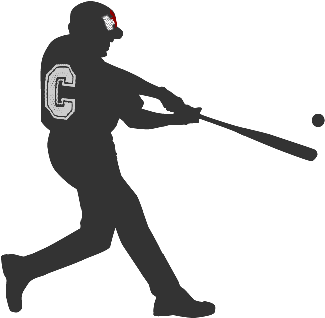 A Silhouette Of A Baseball Player Swinging A Bat
