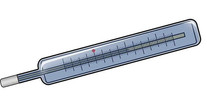 A Thermometer With A Scale
