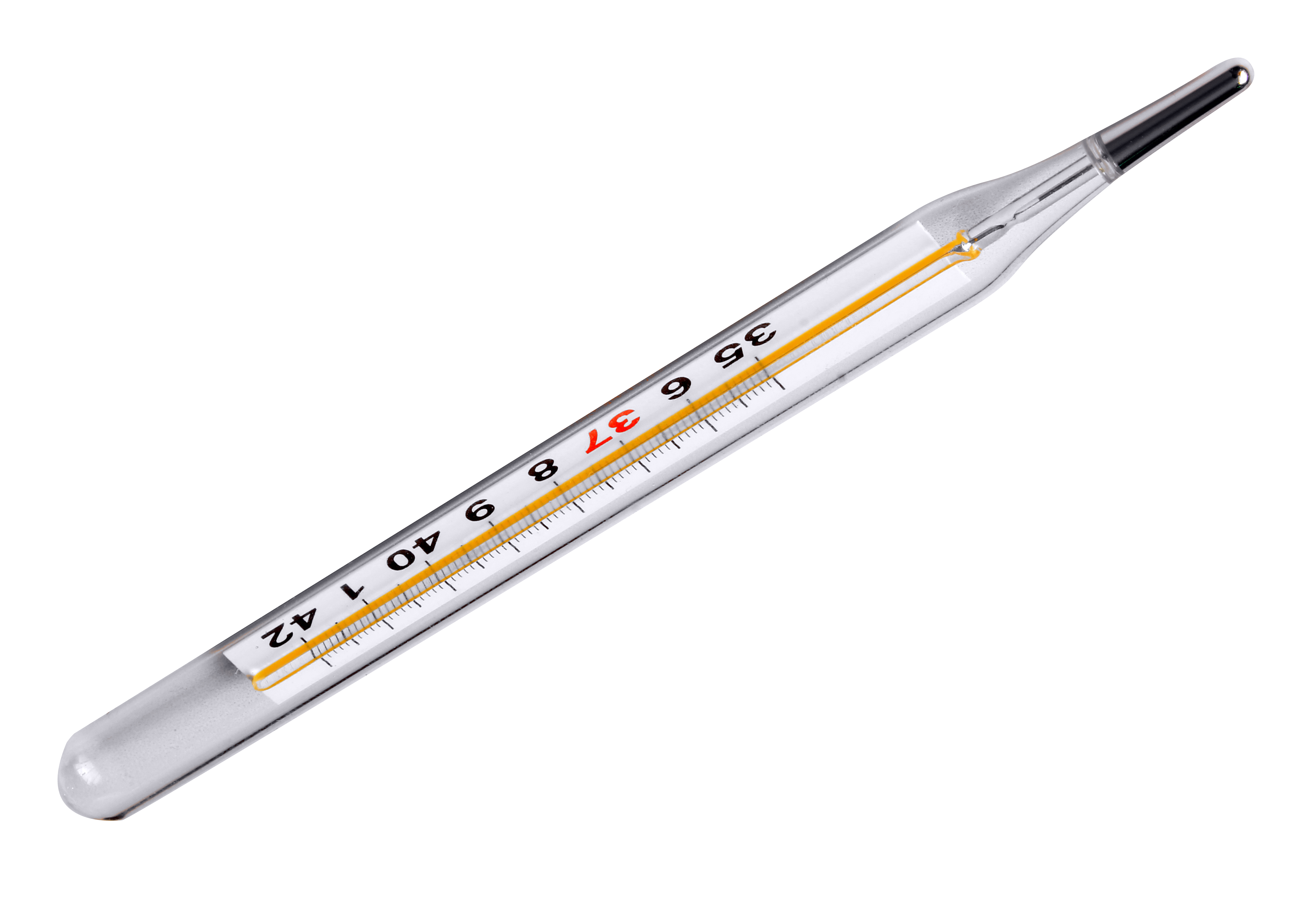 A Thermometer With A Black Background