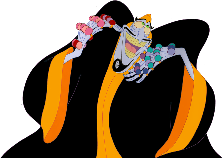 Cartoon Of A Spider With Colorful Beads