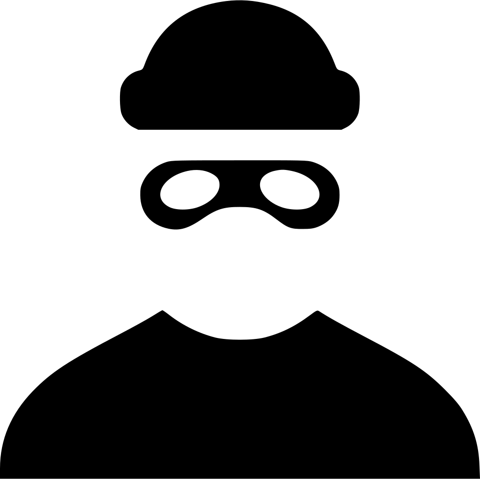 A Person With A Mask And Hat