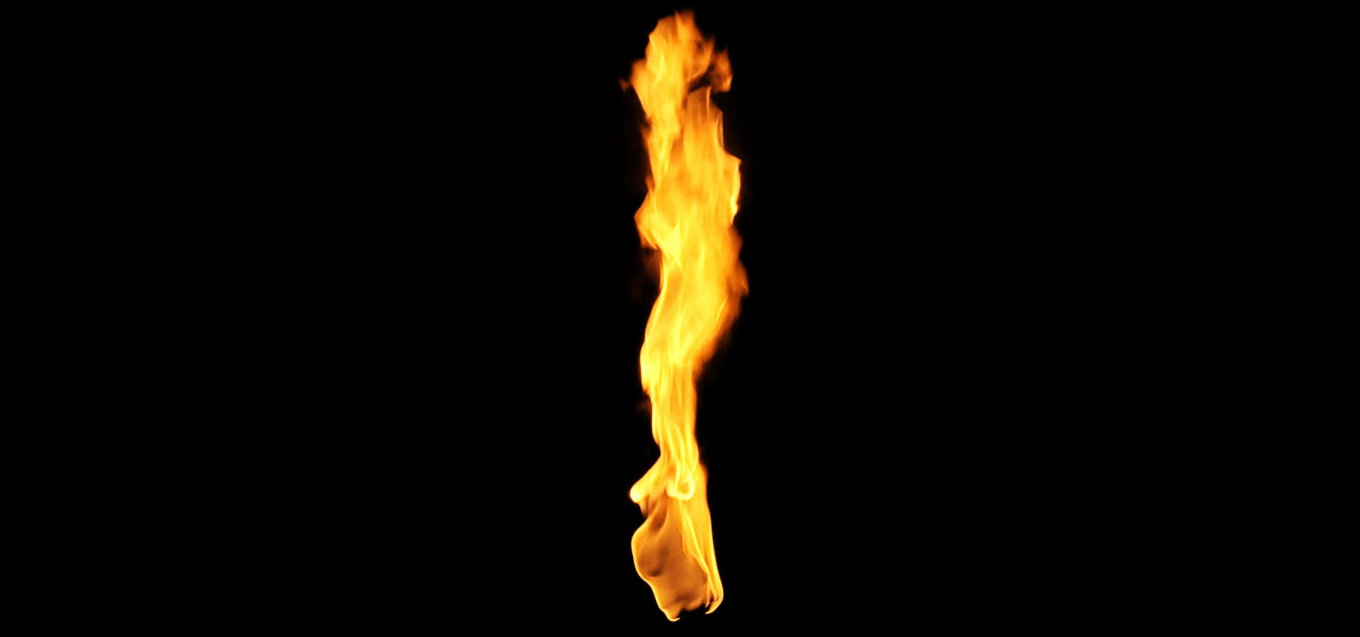 Thin Flames From Torch