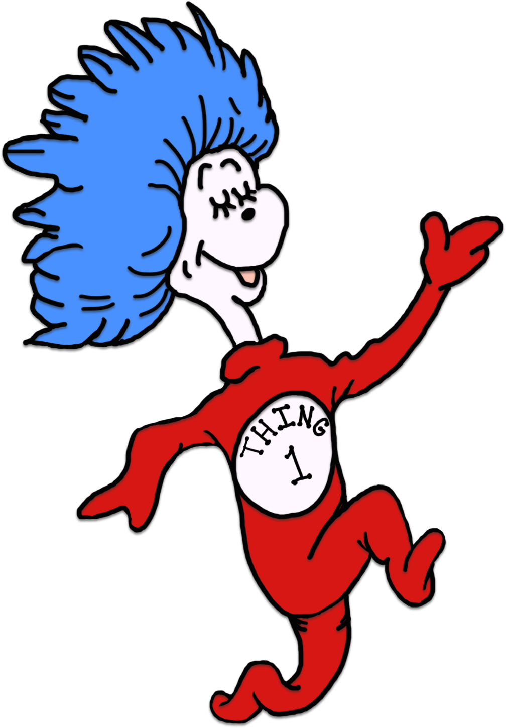 Thing 1 And Thing 2 Png 1008 X 1450