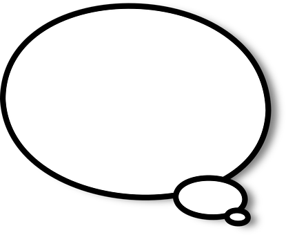 A White Oval Object With A Black Background