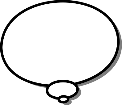 A White Oval Object With A Black Background