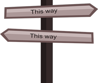 A Signpost With Black Text