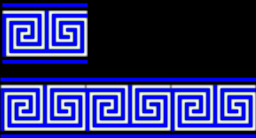 A Blue And White Pattern