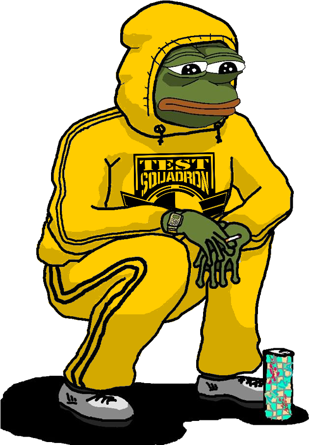 A Cartoon Frog Wearing A Yellow Suit
