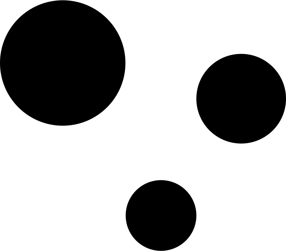A Group Of Circles On A Black Background