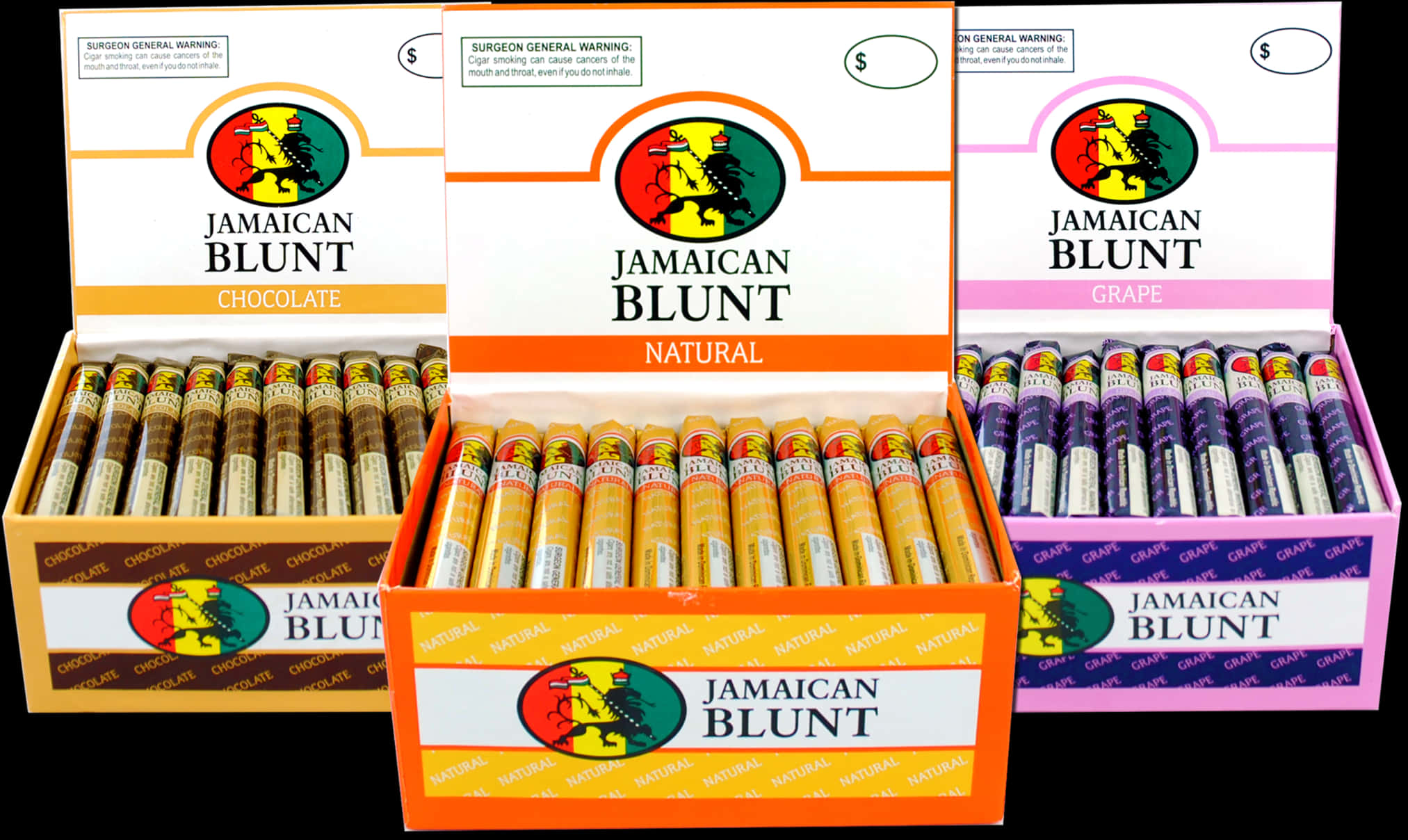 Three Boxes Of Jamaican Blunt