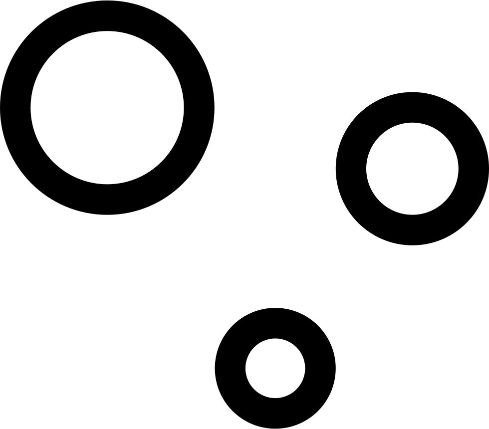 A Group Of Circles On A Black Background