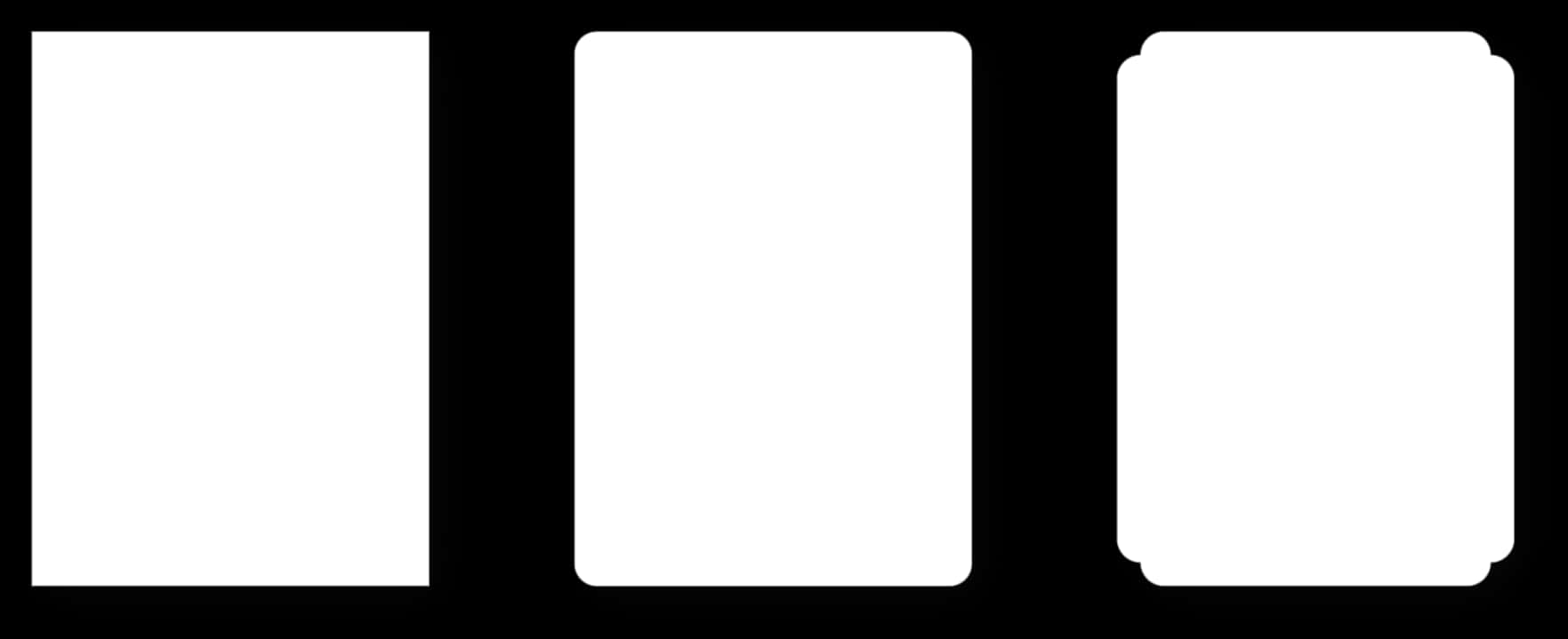 A White Rectangle On A Black Background