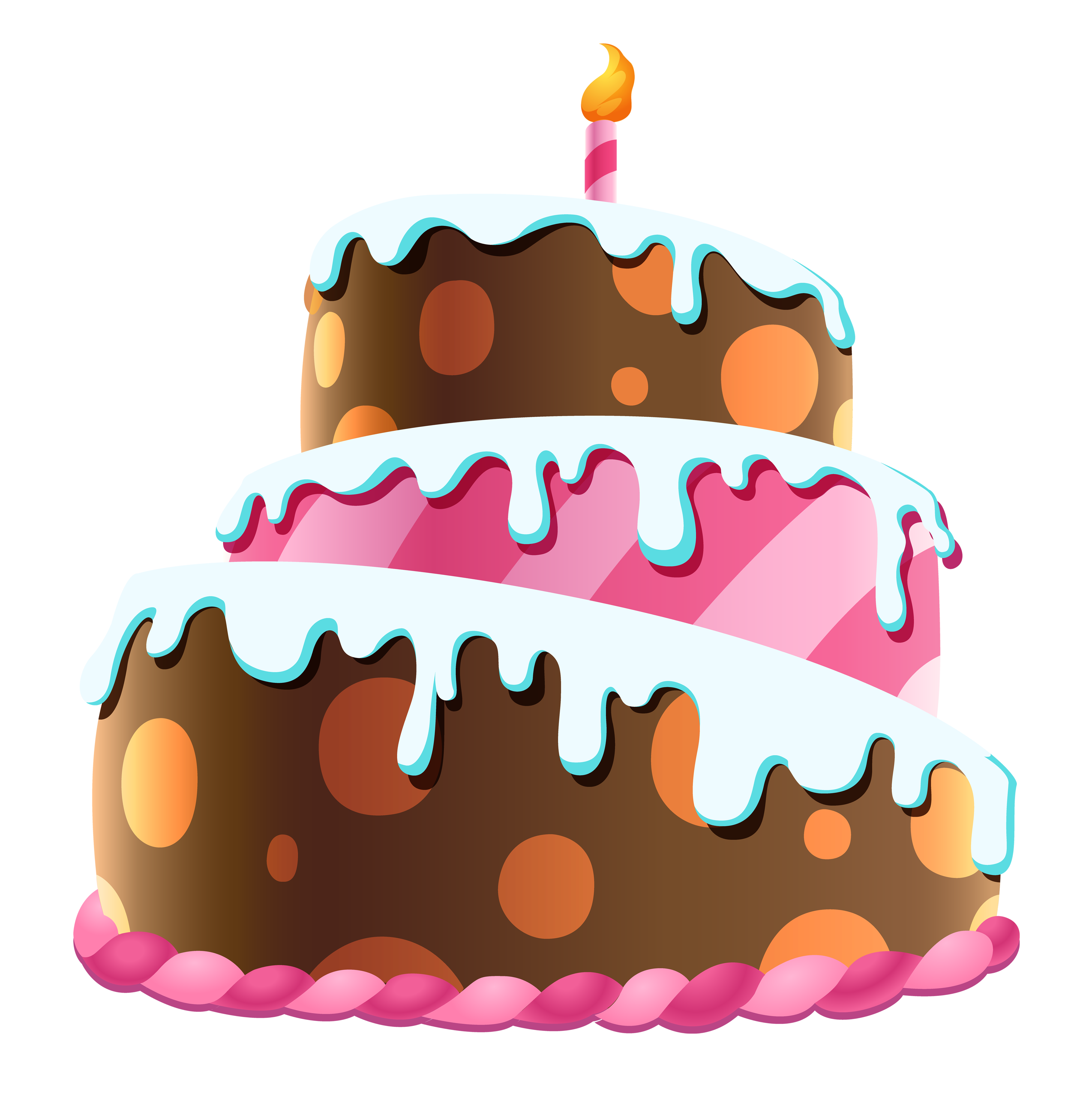 Three-tiered Birthday Cake
