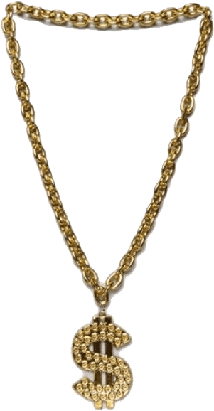 A Gold Chain With A Cross