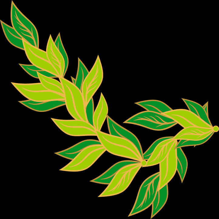 Thumb Image - Green Leaves Border Clip Art, Hd Png Download