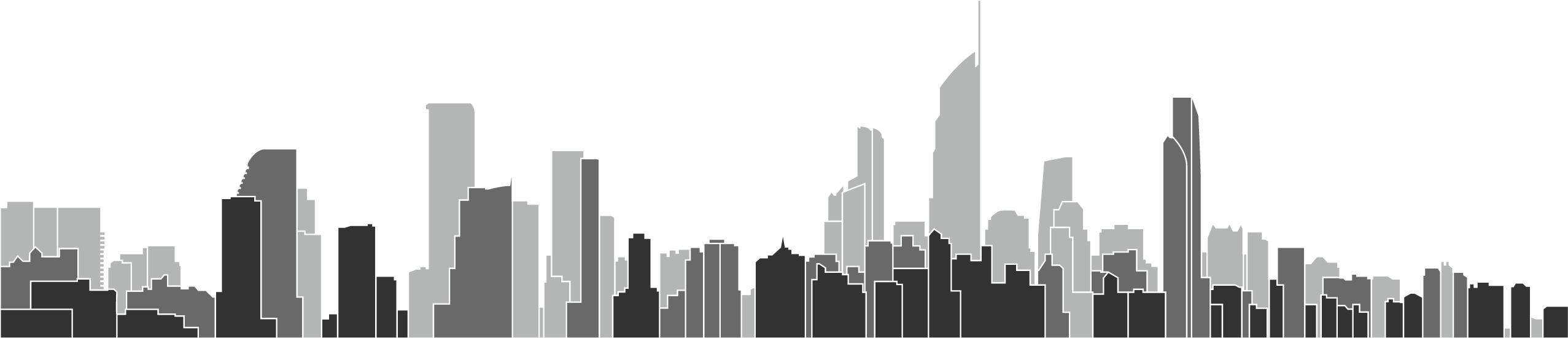 A Greyscale View Of A City