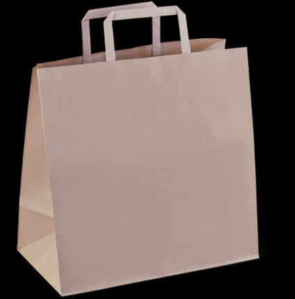 A White Paper Bag With Handles