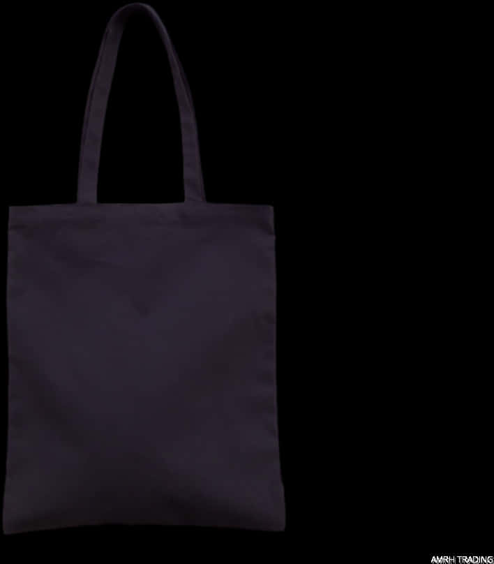 A Black Bag On A Black Background