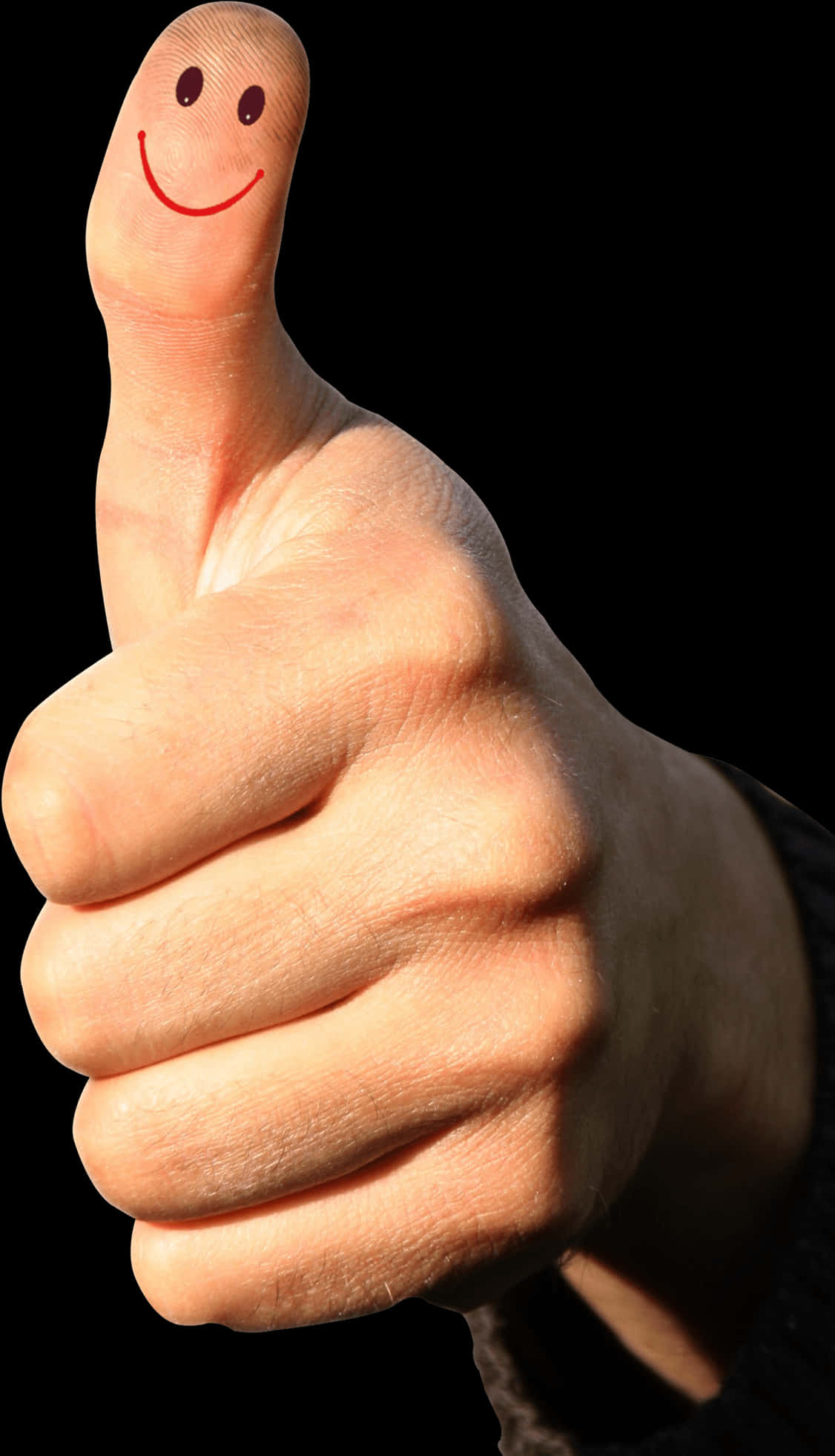 A Close-up Of A Hand Giving A Thumbs Up