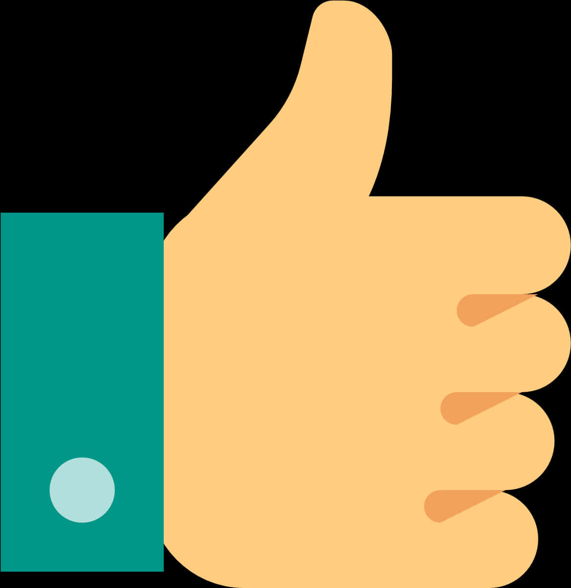 Thumbs Up Graphic With Green Cuff