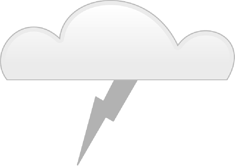 A Cloud With Lightning Bolt