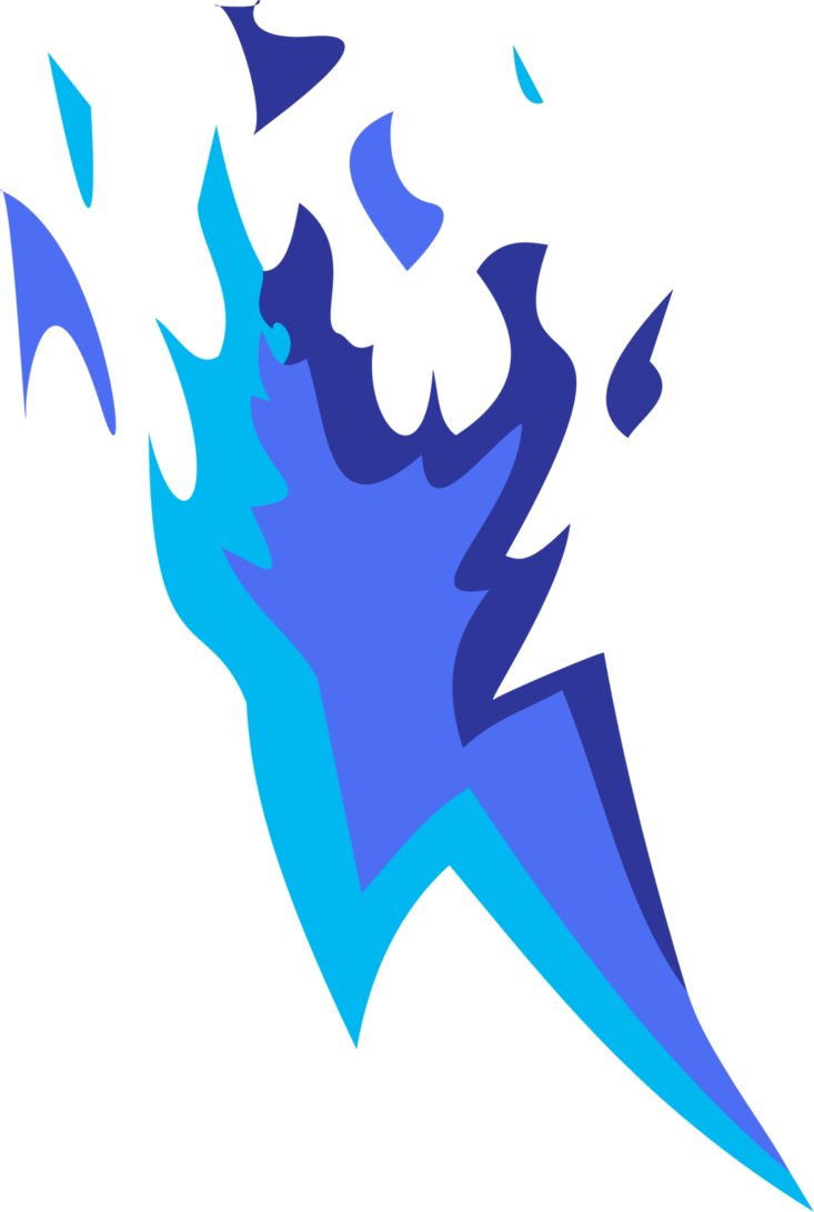 A Blue Flame On A Black Background