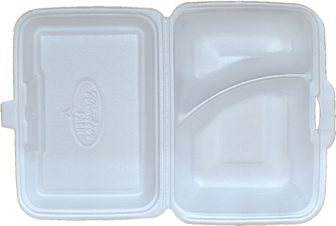 A White Styrofoam Container