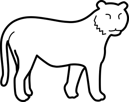 A White Silhouette Of A Dog