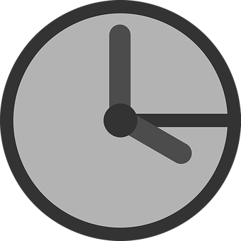 A Clock With A Black Background