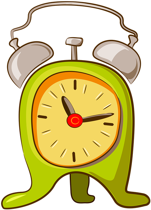 A Green And Yellow Alarm Clock