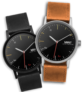 A Black And Brown Wristwatches